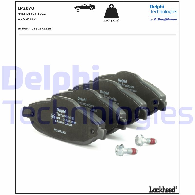 DELPHI LP2070 set placute...